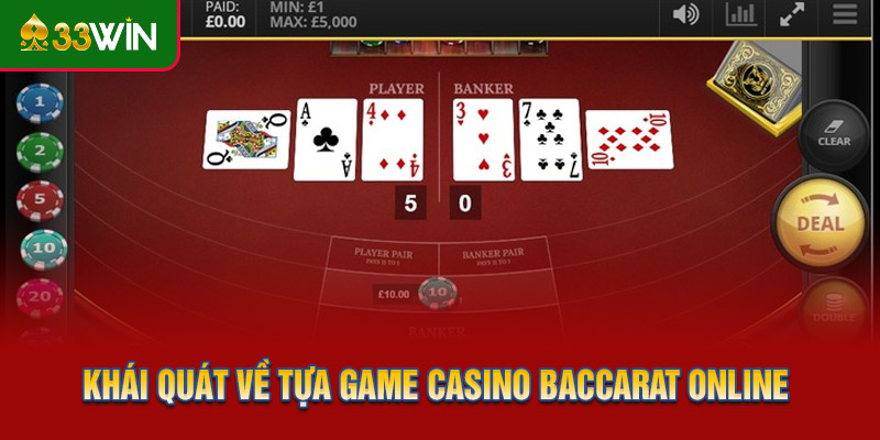Khái quát chung về tựa game casino baccarat online
